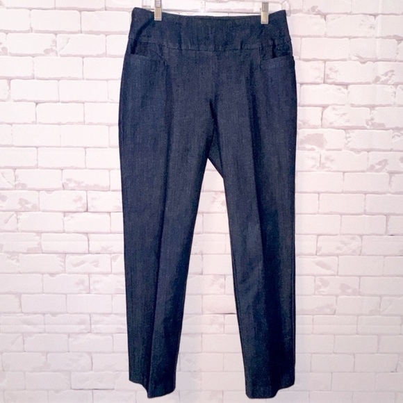 Dark Blue Denim Trousers by EST.1946 Size 6
Spring Office Church Business Casual - Picture 1 of 7